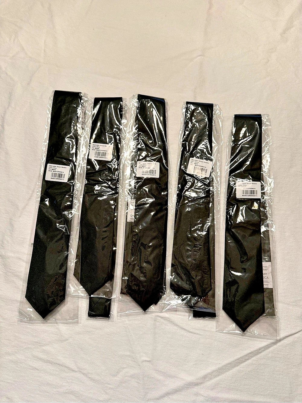 5 Birdy Grey Simon Necktie Olive Set